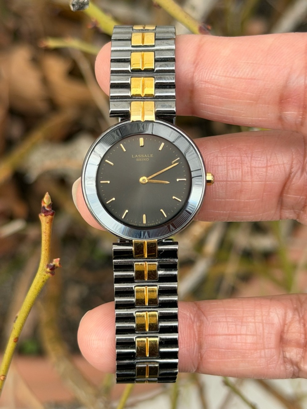 Vtg 1982 Seiko Lassale  5A50-0280 Women’s Watch [Very Good Condition] Two-Tone - Picture 2 of 9